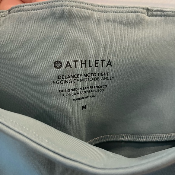 Athleta - Delaney Moto Tight - Size Medium - Sage Green - Picture 7 of 8